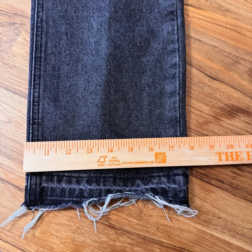 Princess Polly Two Tone Black Denim Jeans Women’s 8 100% Cotton - Picture 7 of 12